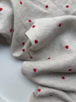 ткань из льна с вышивкой арт 1102 fabrics organic