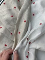 ткань из льна с вышивкой арт 1102 fabrics organic