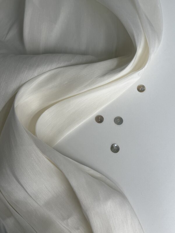 лен с шёлком 7381 айвори fabrics organic