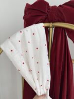 лен 100% с сердечками 11002 fabrics organic