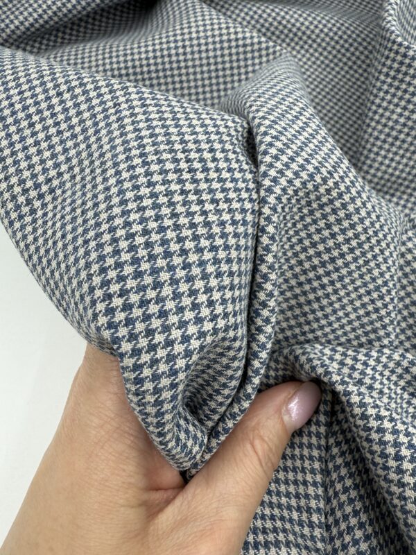льняная гусиная лапка арт 1018 fabrics organic
