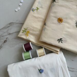 хлопок вышивка fabrics organic