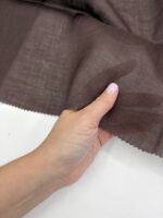 крапива батист коричневый арт 42 fabrics organic